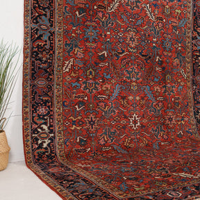 Red and Blue Area Wool Rug