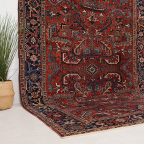 Red and Blue Area Wool Rug