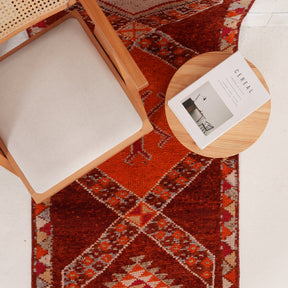 Oriental Brown Runner Rug