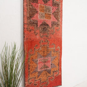 Red and Orange Area Wool Rug