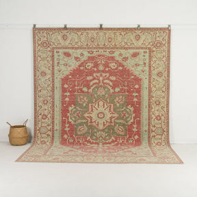 red vintage 8x10 area rug - perfect for the living room, bedroom, dining room, office