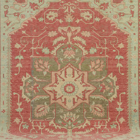 Authentic 8x10 area rug from turkish, in subtle red tones