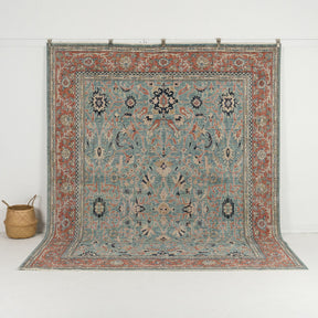 blue vintage 8x10 area rug - perfect for the living room, bedroom, dining room, office