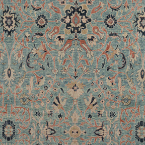 Authentic 8x10 area rug from turkish, in subtle blue tones