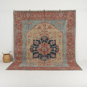 blue vintage 8x10 area rug - perfect for the living room, bedroom, dining room, office