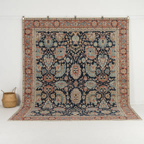 blue vintage 8x10 area rug - perfect for the living room, bedroom, dining room, office