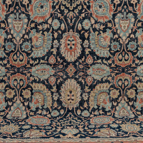 Authentic 8x10 area rug from turkish, in subtle blue tones