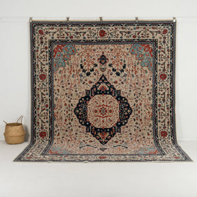 beige vintage 8x10 area rug - perfect for the living room, bedroom, dining room, office