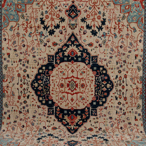 Authentic 8x10 area rug from turkish, in subtle beige tones