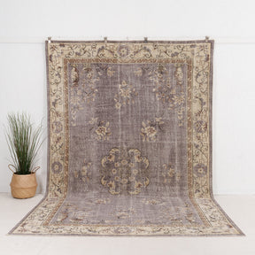 Large Beige Antique Rug
