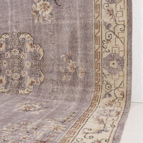 Floral 7x11 Purple Rug