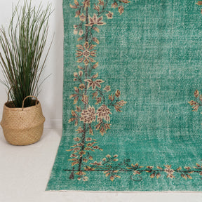 Floral 5x9 Green Rug