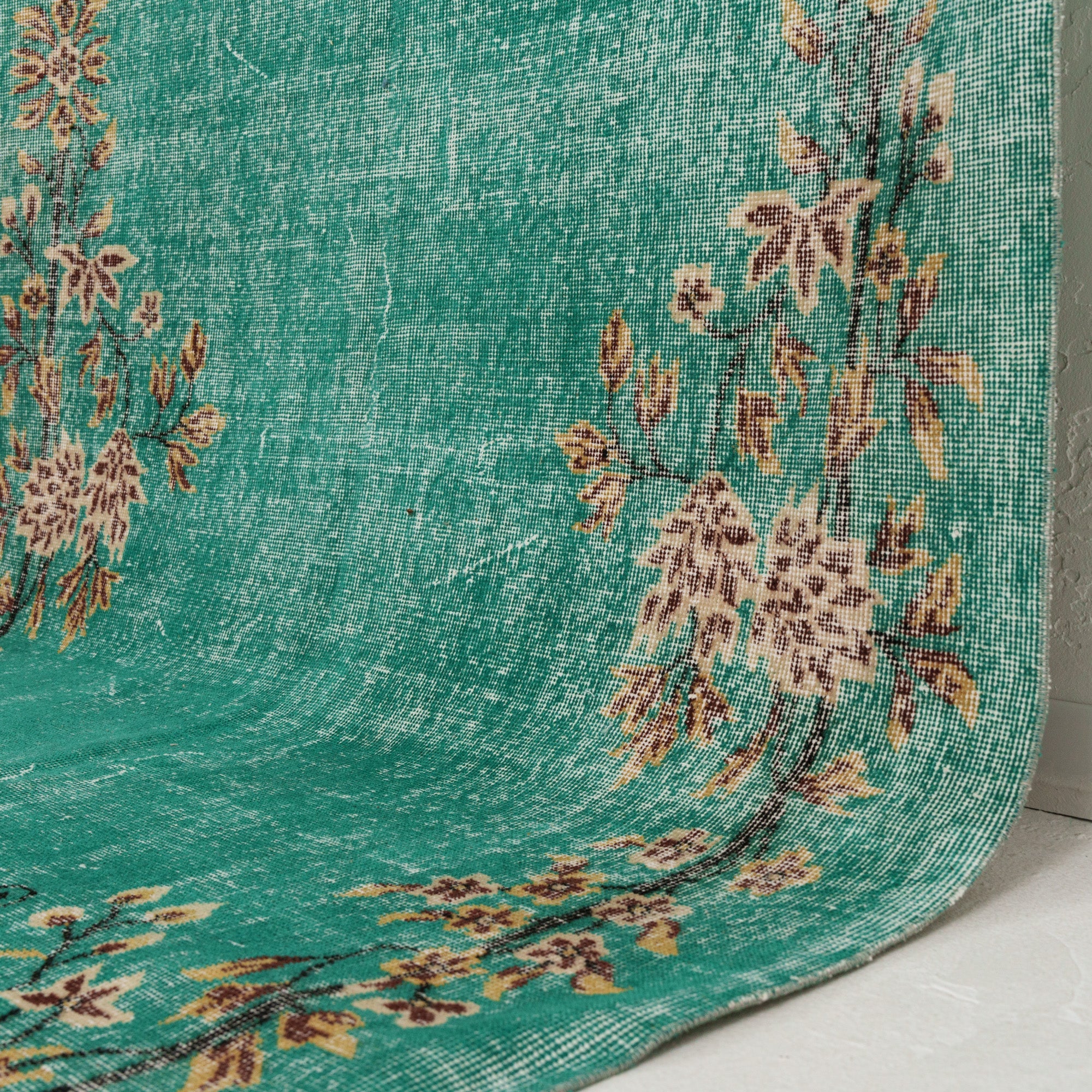 Green and  Area Wool Rug