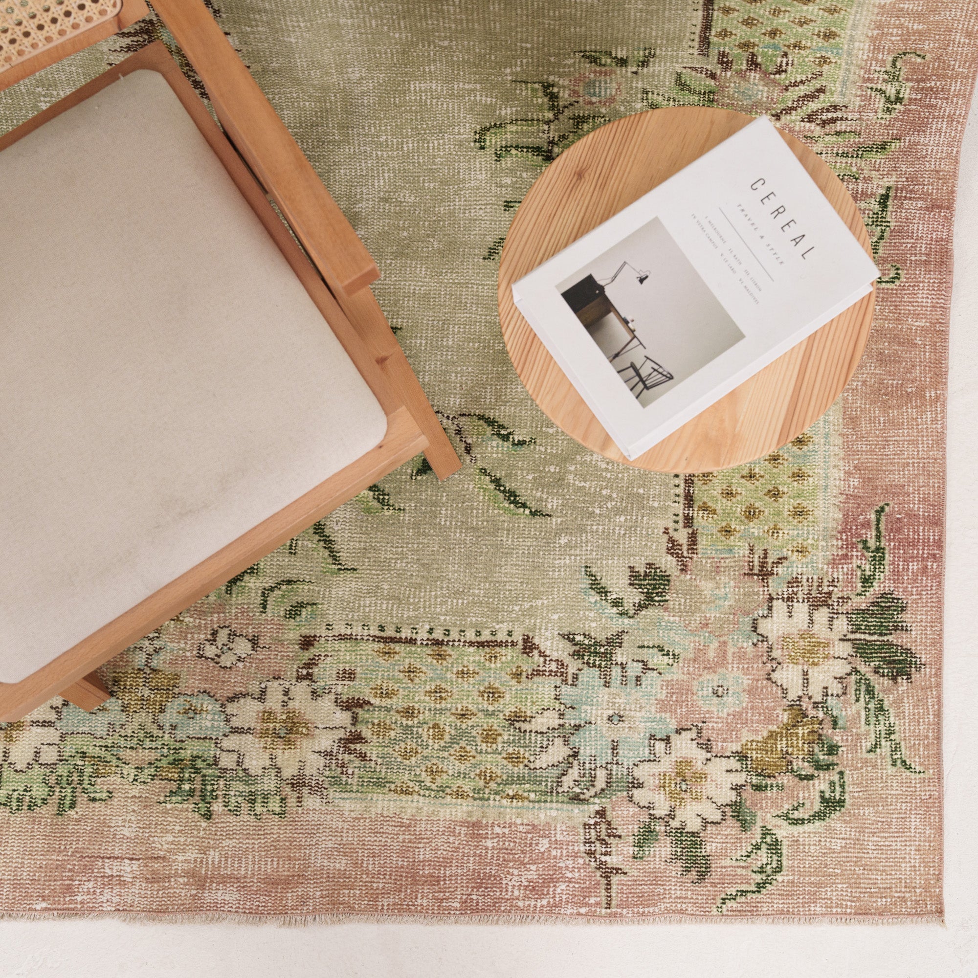 6x10 Green Turkish Rug