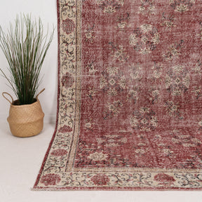 Large Beige Antique Rug