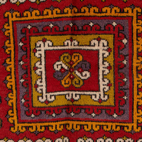 Authentic 4x6 accent rug from turkish, in subtle red tones