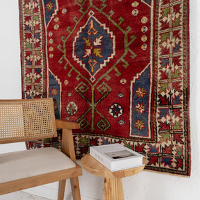 Artisan accent rug from turkish, sized 4x5 for the perfect living room, bedroom, office, entryway, dining room look