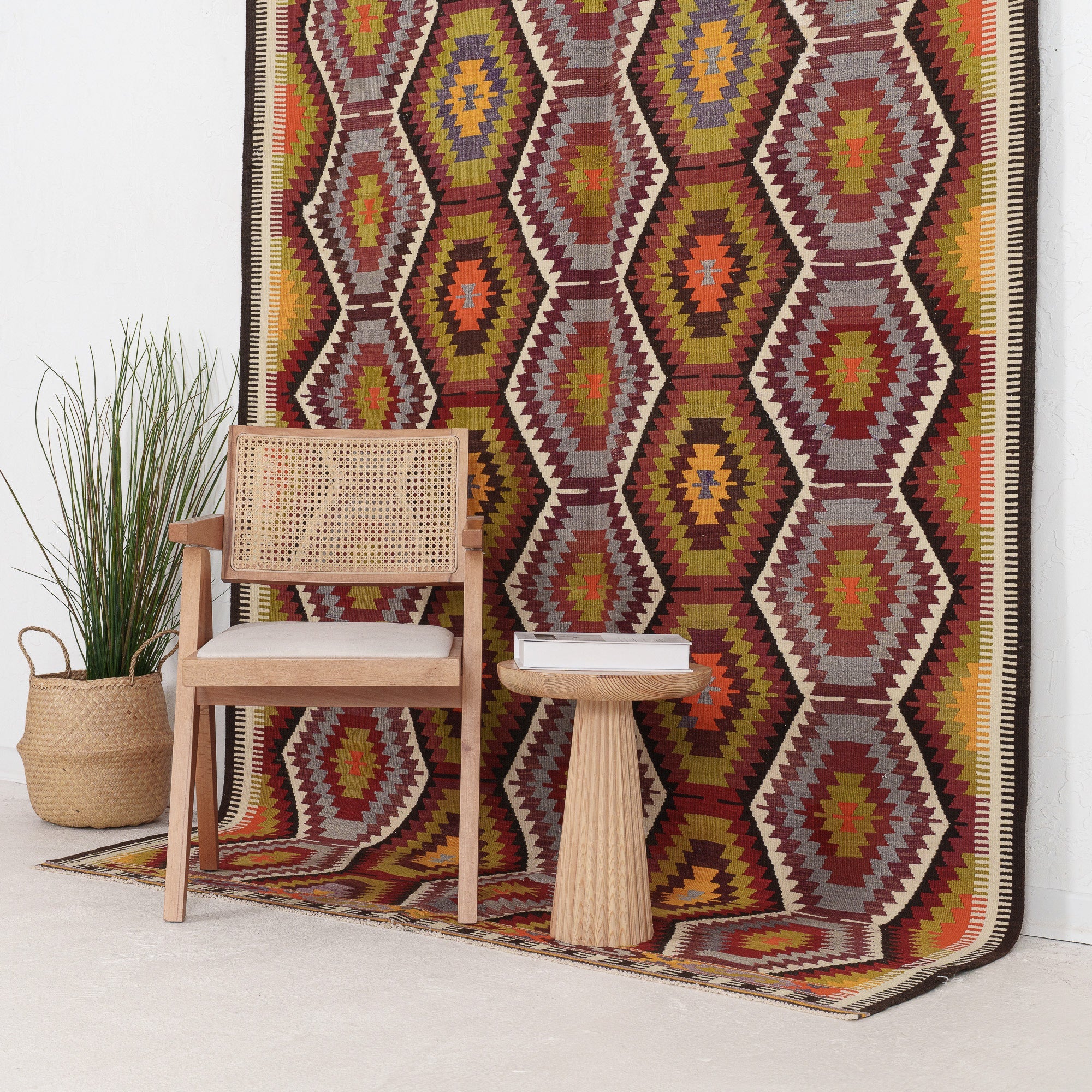 Qaelina - Vintage Turkish Small Rug