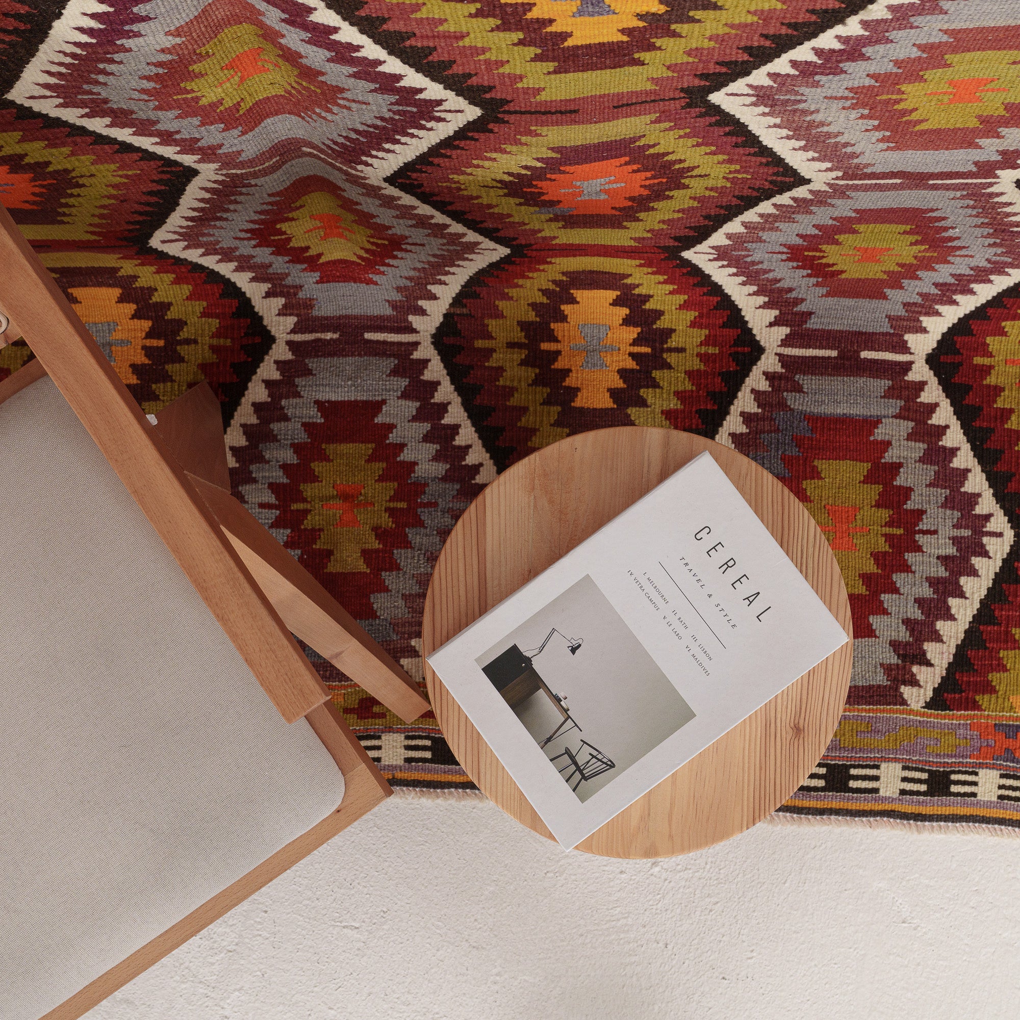 Qaelina - Vintage Turkish Small Rug