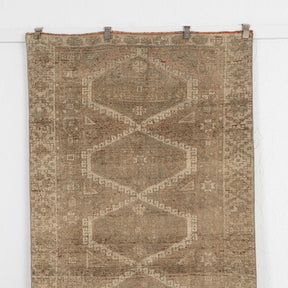 Handmade 4x7 area rug in brown, ideal for a cozy living room, bedroom, office, entryway, dining room