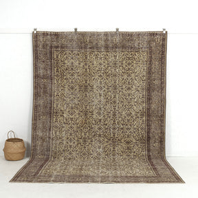 beige vintage 7x10 area rug - perfect for the living room, bedroom, entryway, office, kitchen & dining