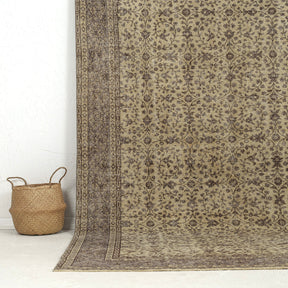 Authentic 7x10 area rug from turkish, in subtle beige tones