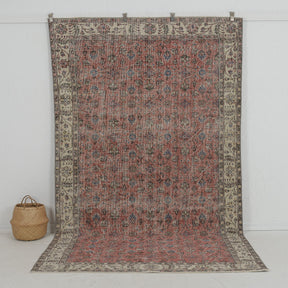 red vintage 6x10 area rug - perfect for the living room, bedroom, entryway, office, kitchen & dining