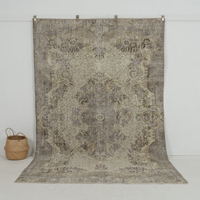 beige vintage 6x10 area rug - perfect for the living room, bedroom, entryway, office, kitchen & dining