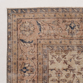 Beige and Brown Area Wool Rug