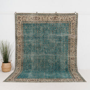 Large Beige Antique Rug