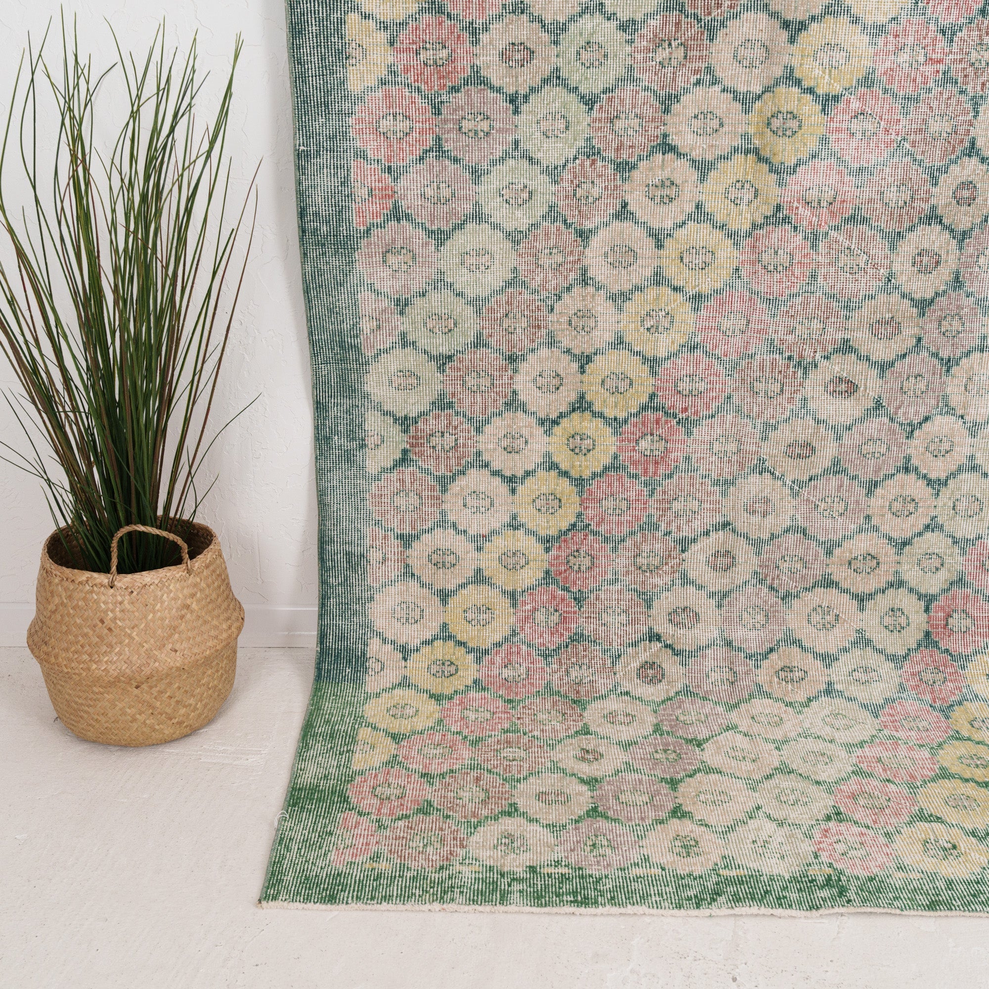 Medium Green Antique Rug