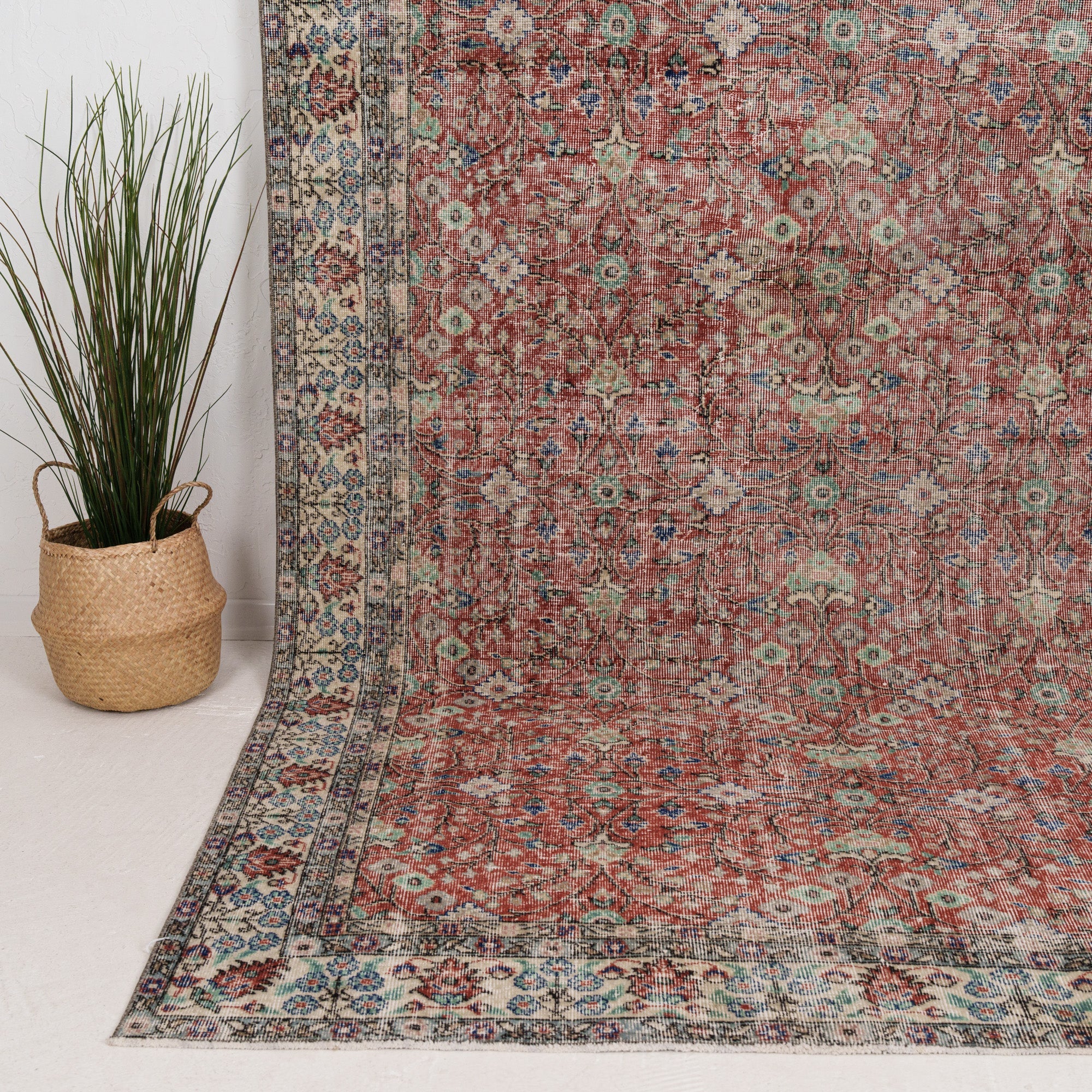 Large Blue Antique Rug