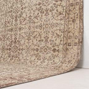 Beige and Brown Area Wool Rug