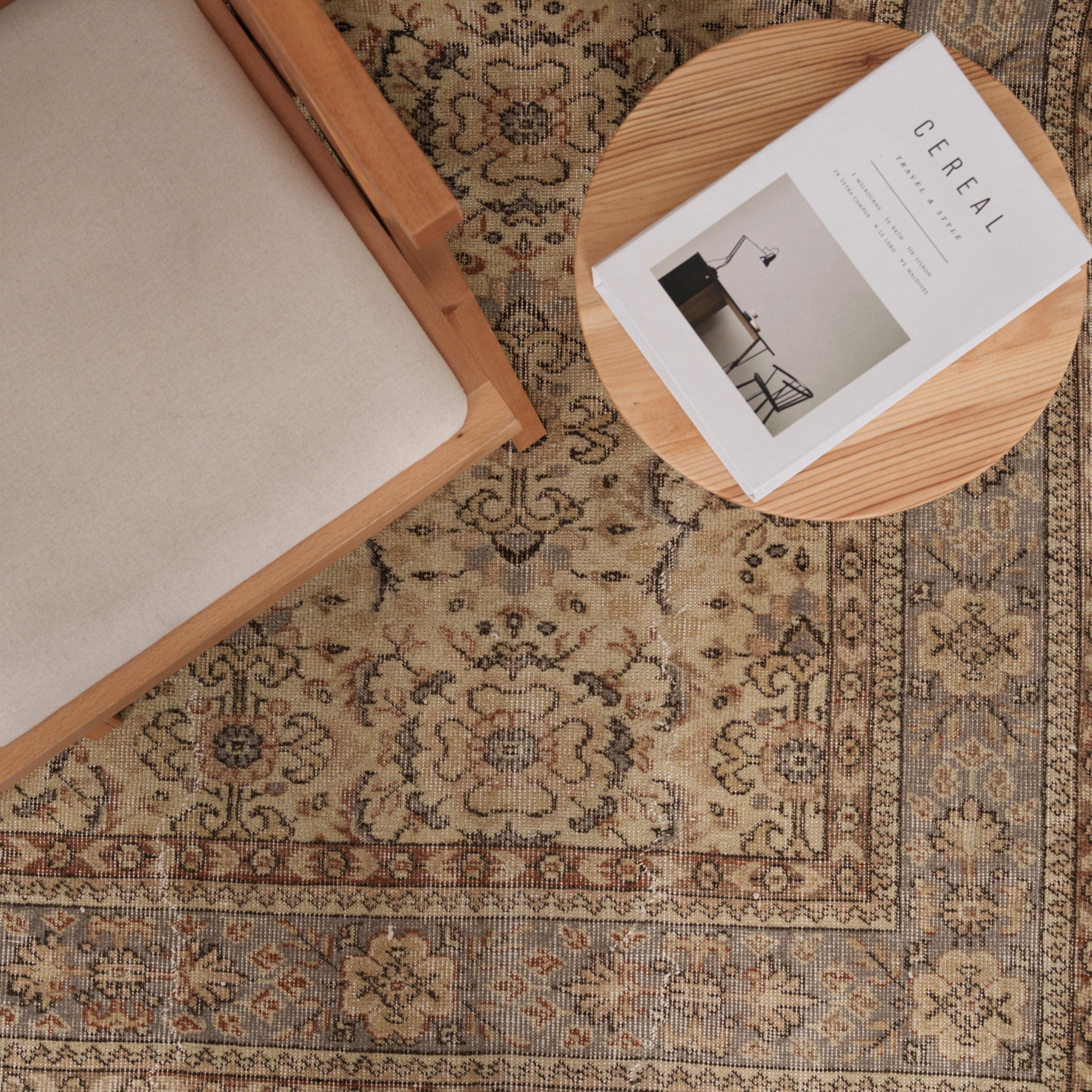 7x10 Green Turkish Rug