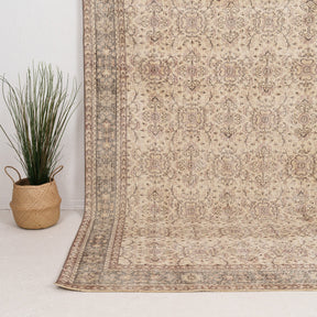 Large Brown Antique Rug
