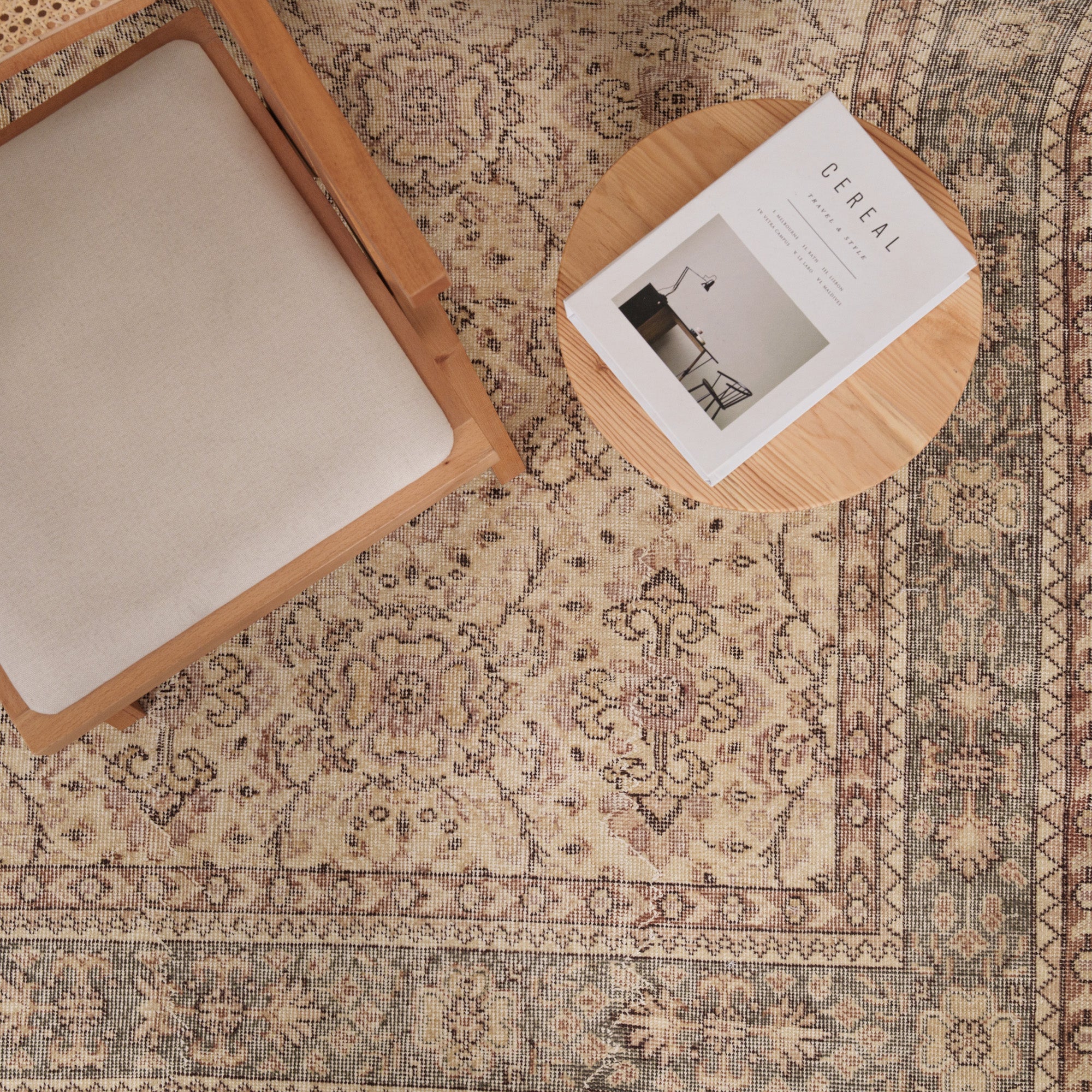 7x10 Beige Turkish Rug