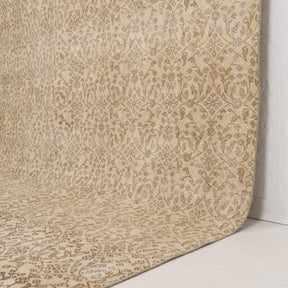 Beige and Brown Area Wool Rug