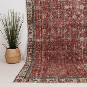 Large Beige Antique Rug