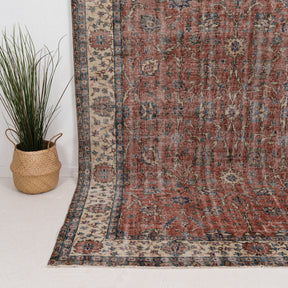 Large Beige Antique Rug
