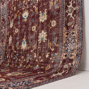 Red and Brown Area Wool Rug