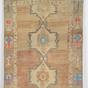 turkish made 3x11 runner rug, adding character to any entryway, hallway, bedroom, kitchen