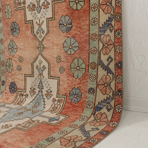 4x11 runner rug with beautiful red hues, from turkish