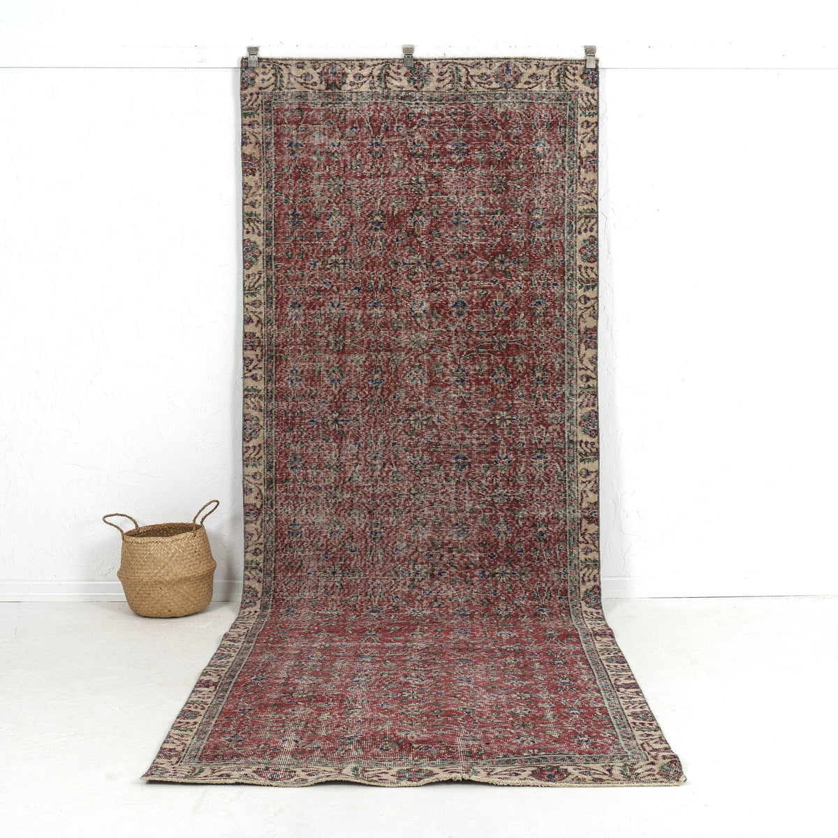 red vintage 4x12 runner rug - perfect for the living room, bedroom, entryway, office, kitchen & dining