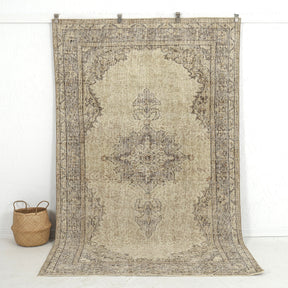 beige vintage 5x9 area rug - perfect for the living room, bedroom, entryway, office, kitchen & dining