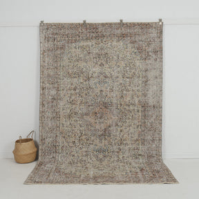 beige vintage 6x9 area rug - perfect for the living room, bedroom, entryway, office, kitchen & dining