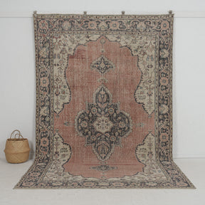 pink vintage 6x10 area rug - perfect for the living room, bedroom, entryway, office, kitchen & dining