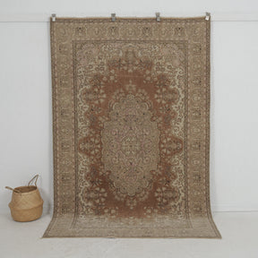 brown vintage 5x8 area rug - perfect for the living room, bedroom, entryway, office, kitchen & dining