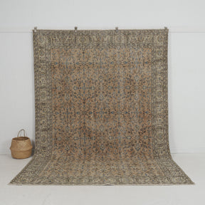 brown vintage 7x11 area rug - perfect for the living room, bedroom, entryway, office, kitchen & dining