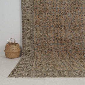 Authentic 7x11 area rug from turkish, in subtle brown tones