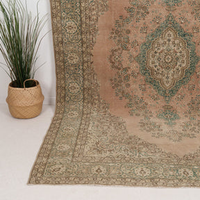 Large Brown Antique Rug